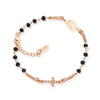 Bracciale Amen Donna Rosari in Argento Onice BRORNZ3 - BRORNZ3